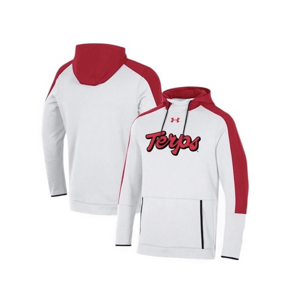 Under Armour Other - Under Armour Mens 3XL Terps Fleece Sweatshirt Jacket Hoodie Maryland New